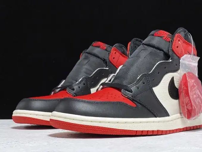Rep Toe High Retro Bred Jordan 1 OG 555088-610 Air 0613